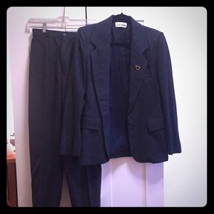 1970s runway Calvin Klein women's suit